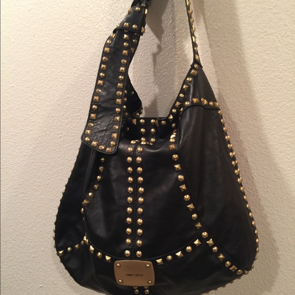jimmy choo studded bag